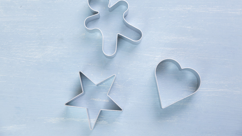 Silver cookie cutters