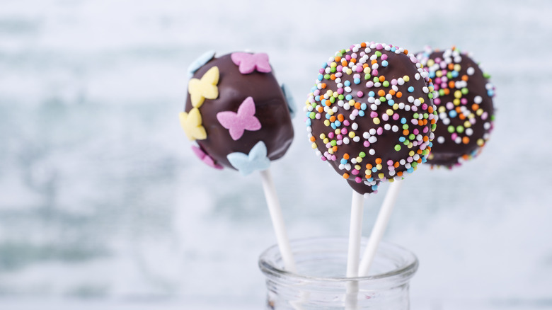 Homemade cake pops