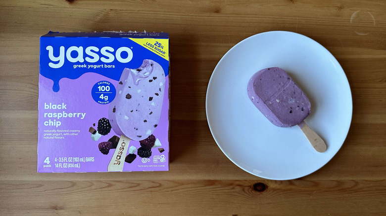 Black raspberry chip Yasso bar