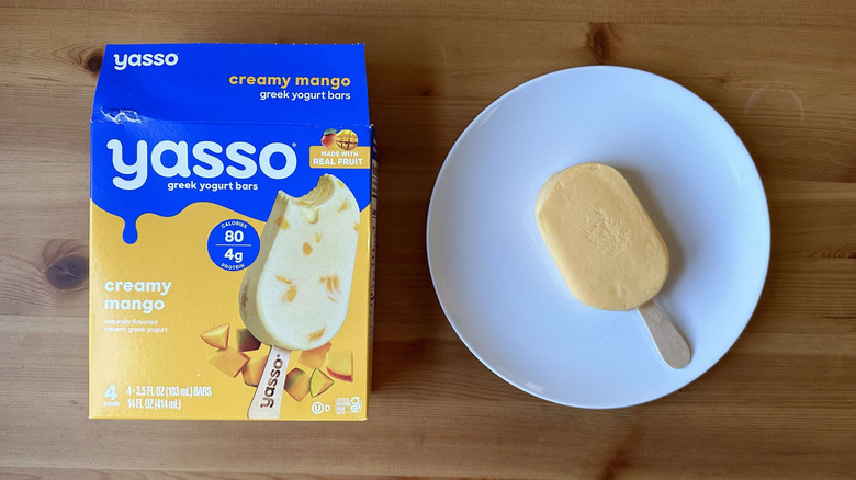 Creamy mango Yasso bar