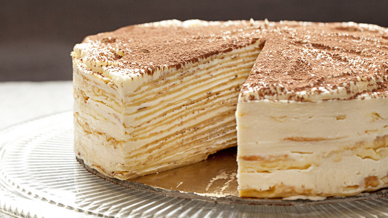 Thousand layer lemon meringue crepe cake recipe