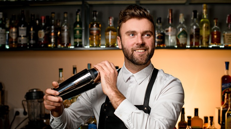 bartender making drink