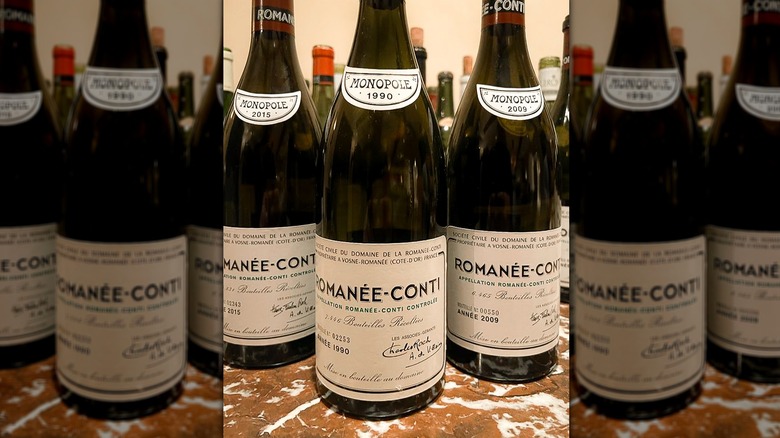 Bottles of Romanee-Conti