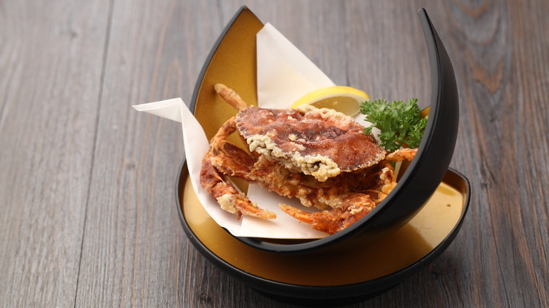 Fried whole soft-shell crab