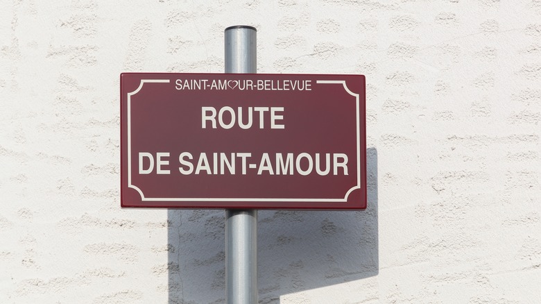 Saint-Amour street sign
