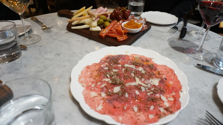 Eataly appetizers on table