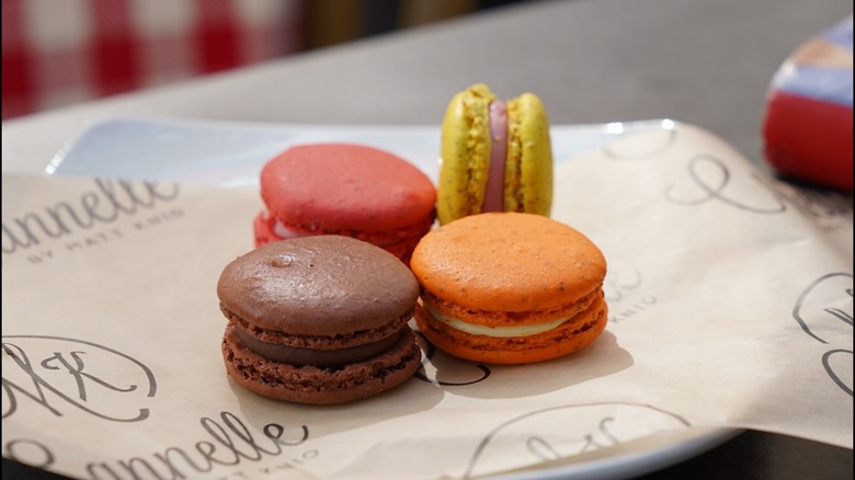 assorted macarons at Cannelle