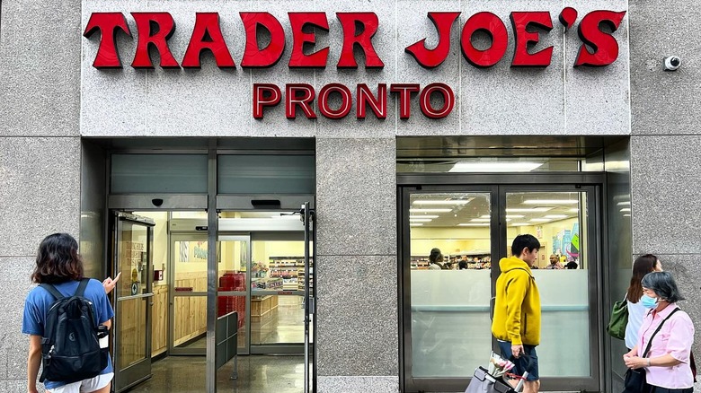 Trader Joe's Pronto with people walking by