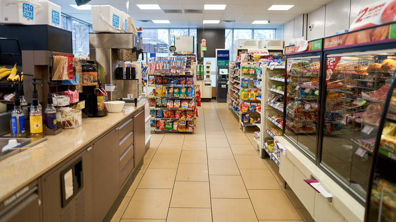 Interior of a convenience store