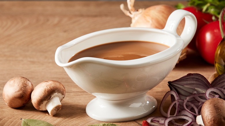 gravy in gravy boat