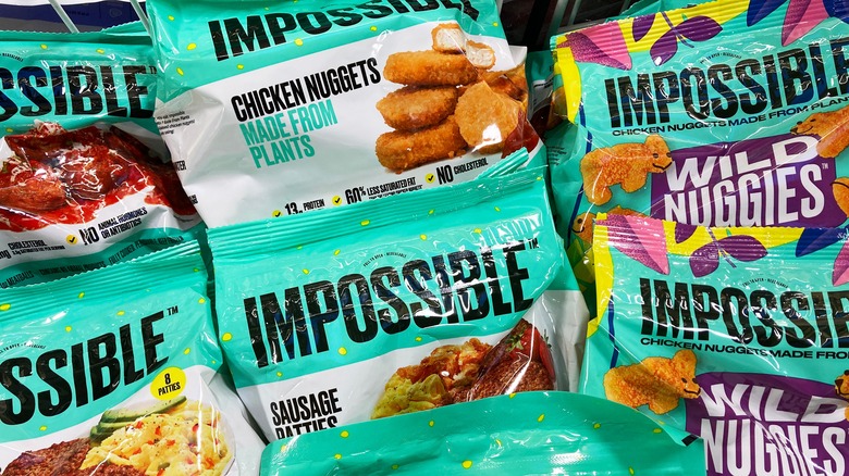 Impossible plant-based meat alternatives