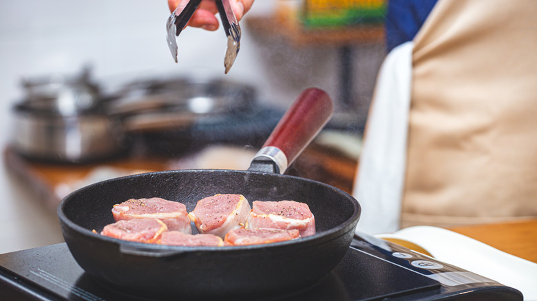 ordinary flipping with tongs