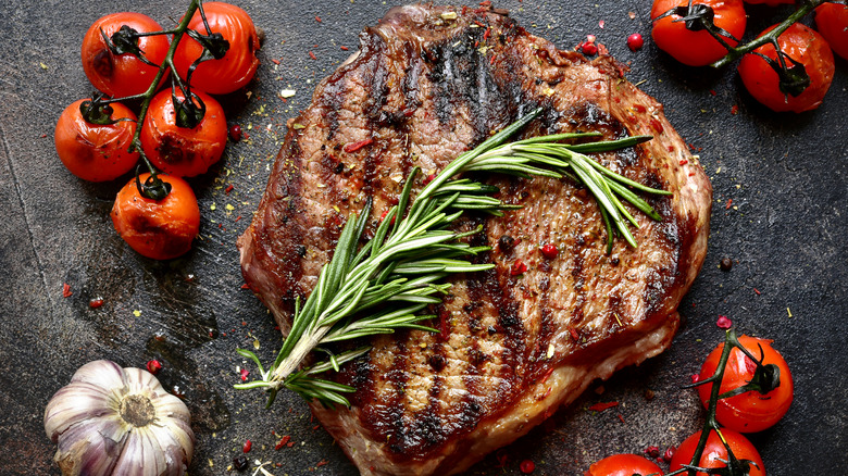 tomatoes and steak