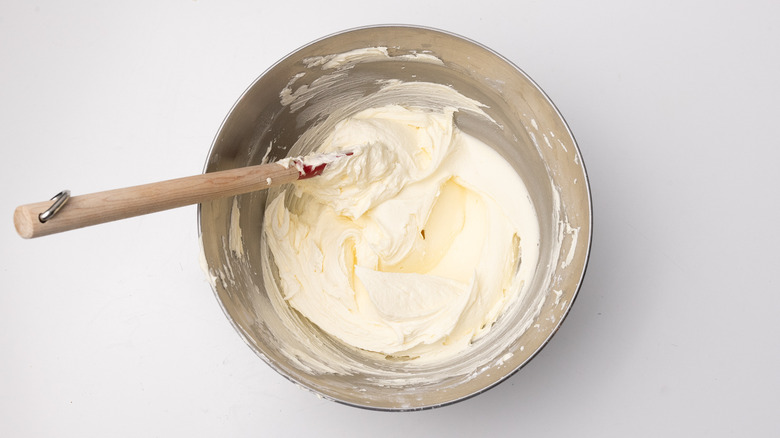 bowl containing buttercream