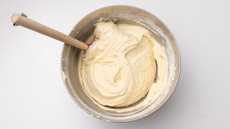 cake batter in a bowl