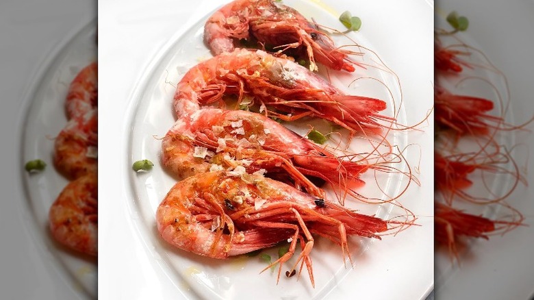 Red shrimp dish