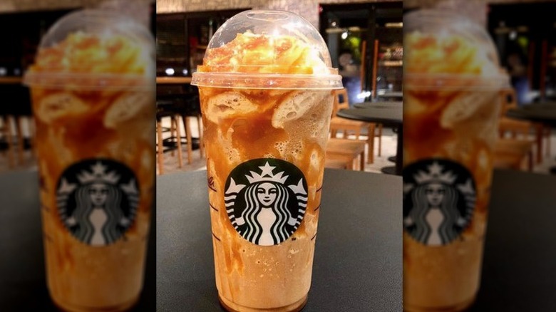 Caramel ribbon crunch Frappuccino