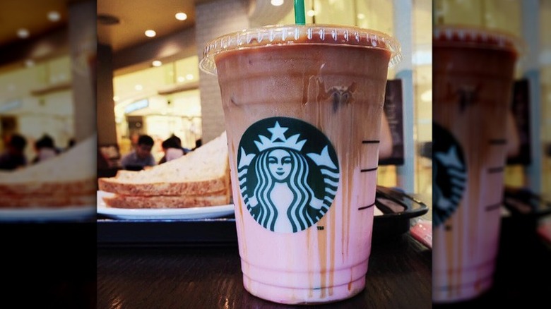 Starbucks raspberry caramel macchiato