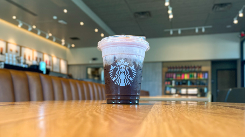 Starbucks cold brew with foam