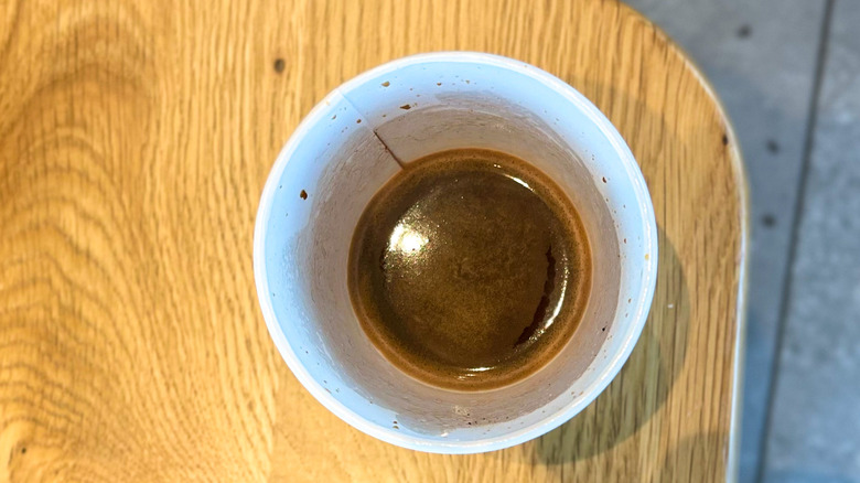 Aerial view of espresso