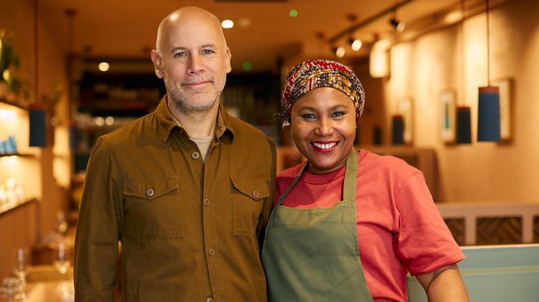 Matt Paice and Adejoké Bakare