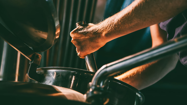 brewer making beer