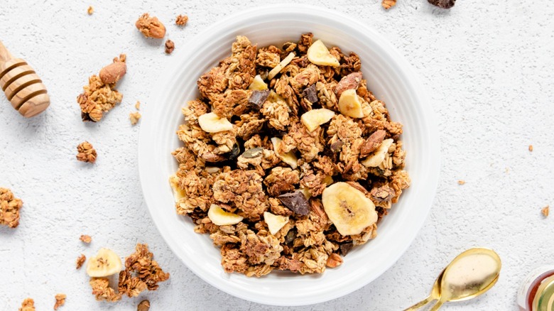 Granola in a bowl