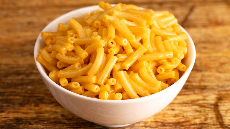 Bowl of mac and cheese 