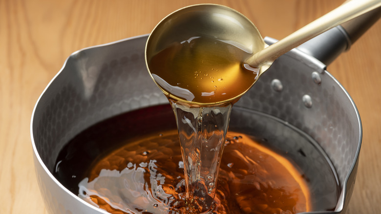 dashi made with soy sauce 