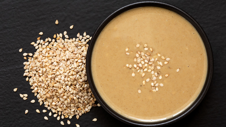 bowl of tahini