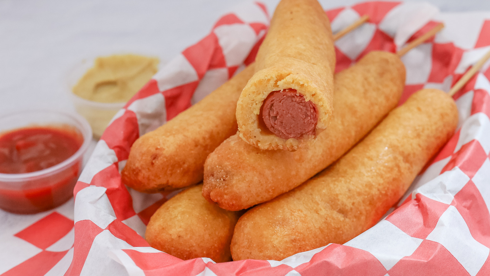 Adding Sriracha Honey To Corn Dog Batter Gives It The Perfect Sweet Heat