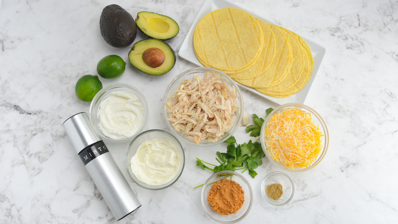 chicken taquitos avocado crema ingredients