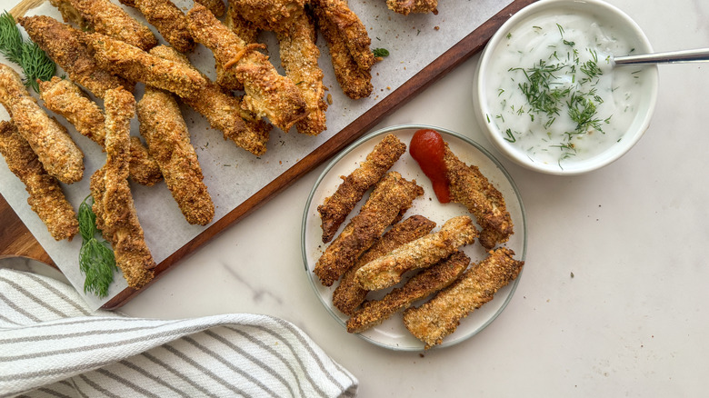 eggplant fries with dip