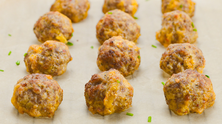 cheese sausage meatballs
