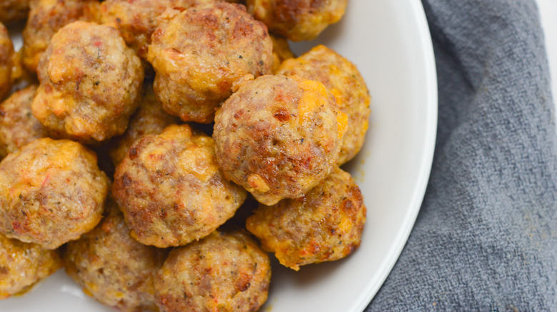 cheese sausage meatballs