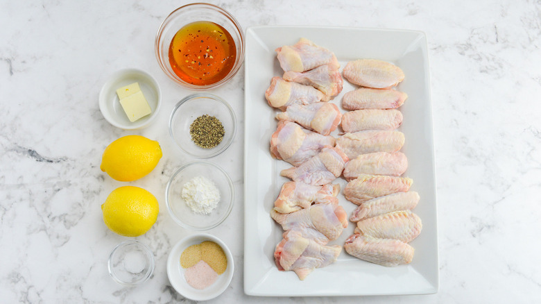 ingredients for lemon pepper wings