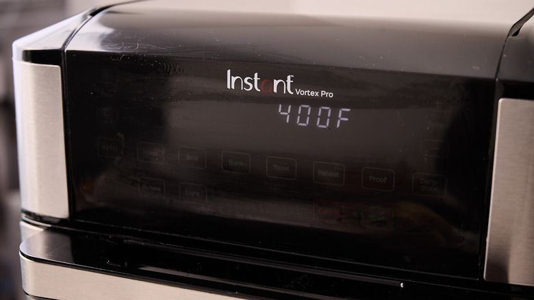 preheating air fryer to 400 F