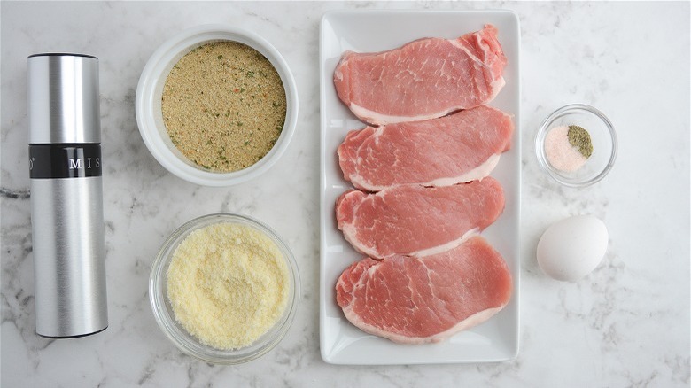 ingredients for parmesan pork chops