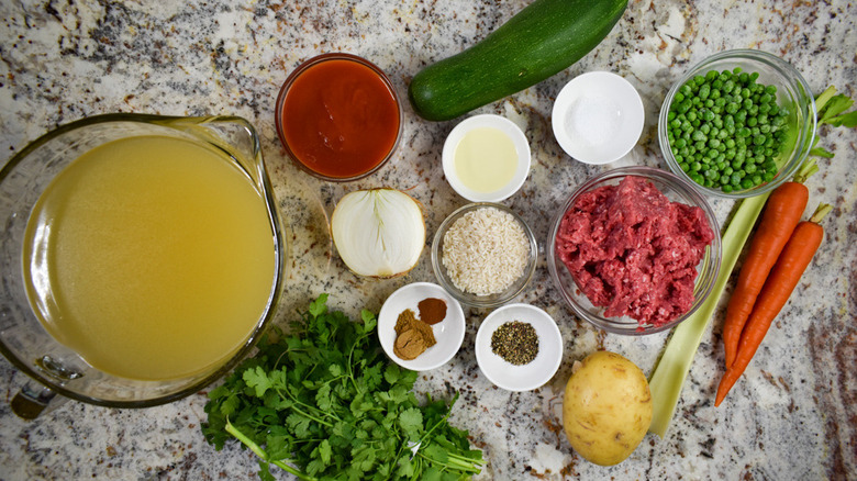 ingredients for albondigas