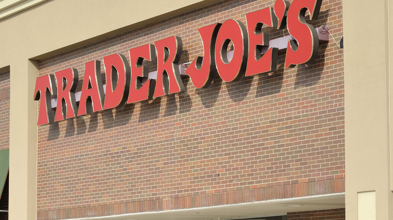 Exterior of a Trader Joe's store with sign