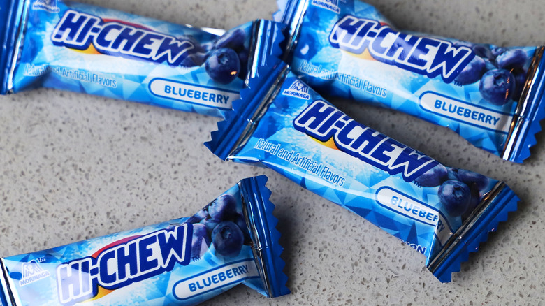 Individual blueberry Hi-Chews