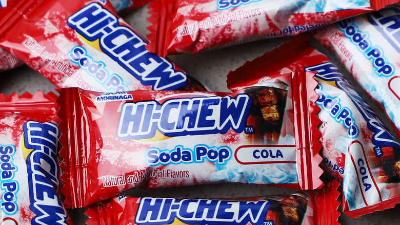 Cola Hi-Chew individual wrappers
