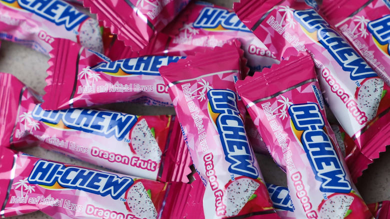 Pile Dragon Fruit Hi-Chew packets