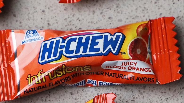 Handful of Juicy Blood Orange Hi-Chews 