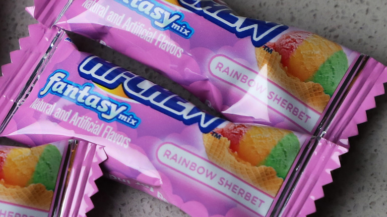 Rainbow Sherbet Hi-Chew candy