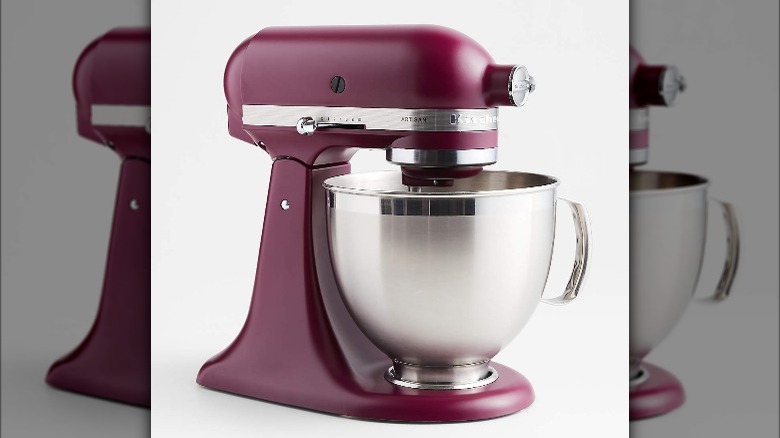 KitchenAid stand mixer in beetroot