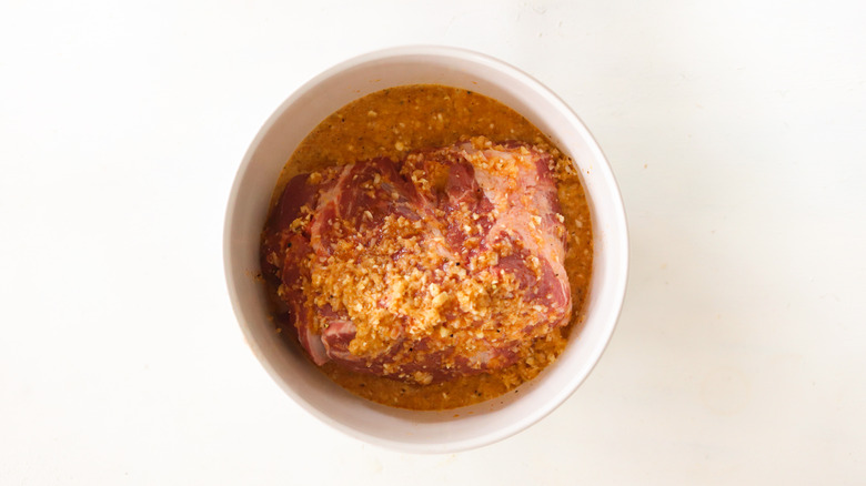 pork in marinade