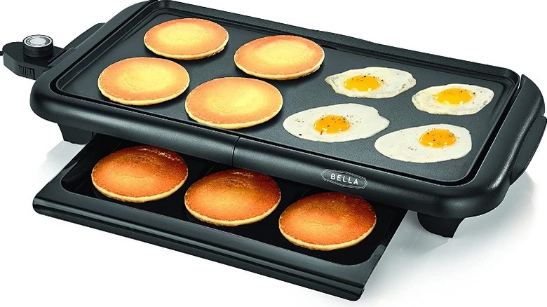 BELLA Electric Griddle with Warming Tray