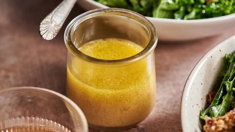 vinaigrette in a jar