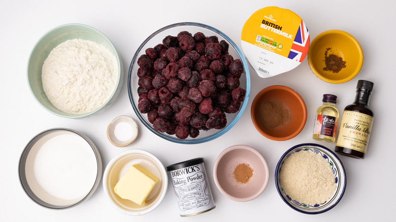 ingredients for cherry cobbler